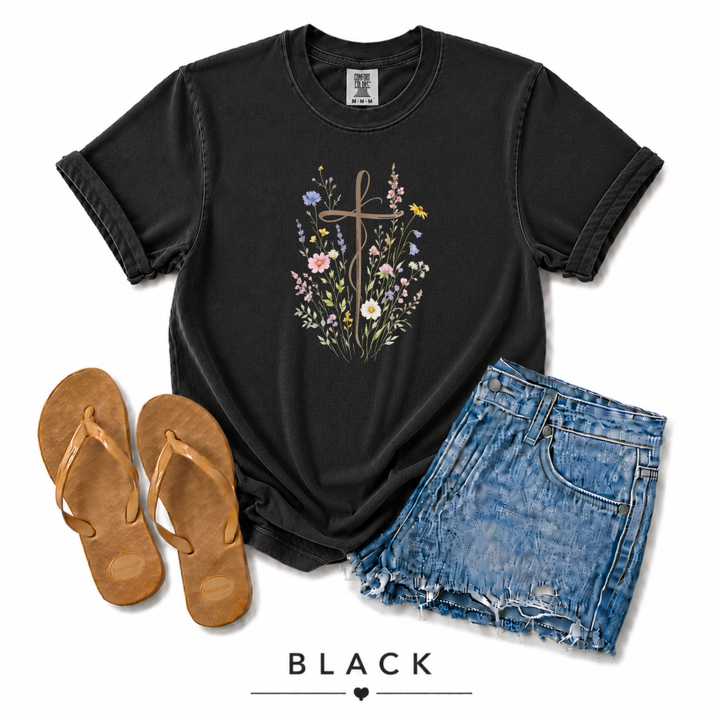 Faith in Bloom Comfort Colors Heavyweight Garment-Dyed T-Shirt