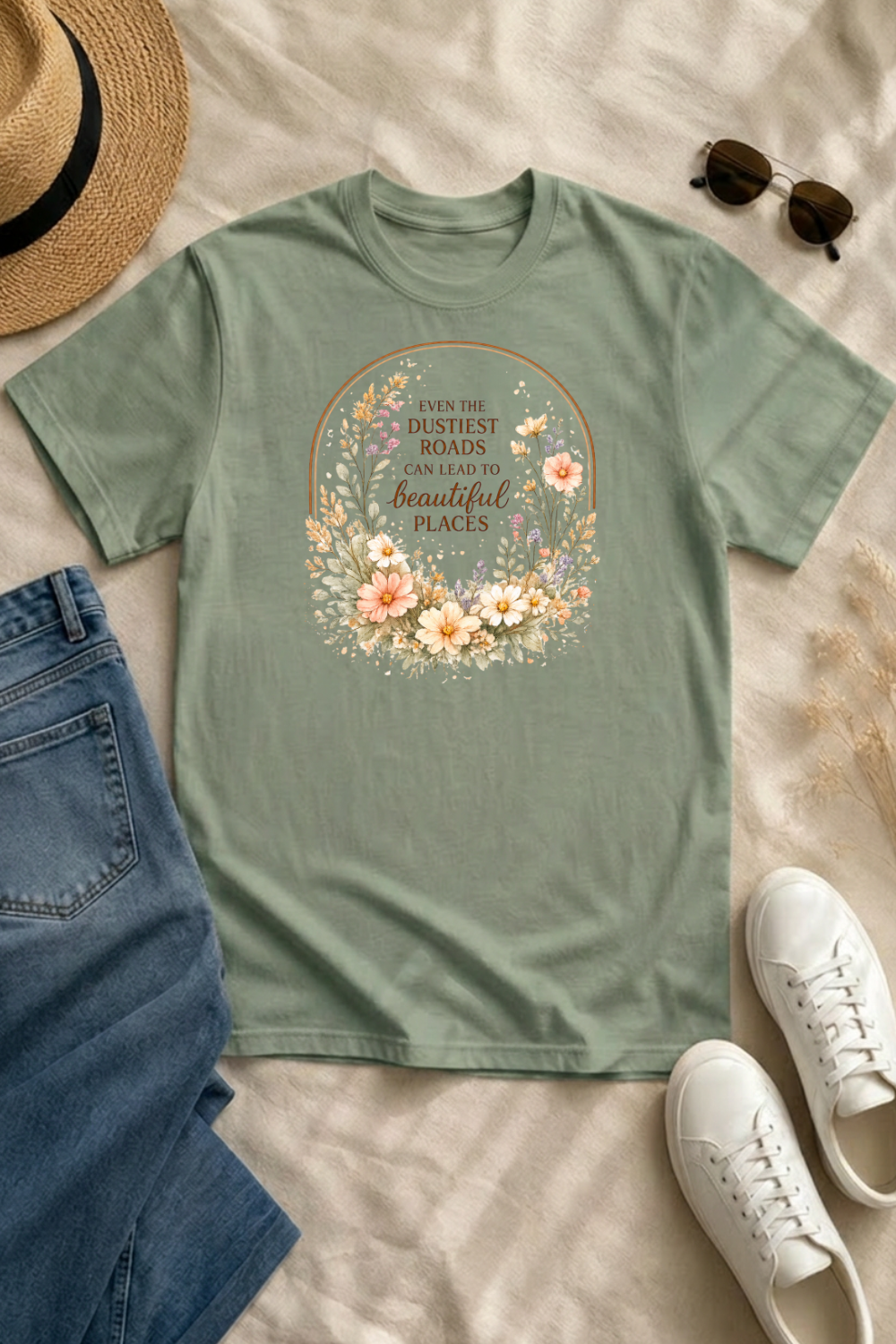 Even the Dustiest Roads Can Lead to Beautiful Places Comfort Colors T-Shirt