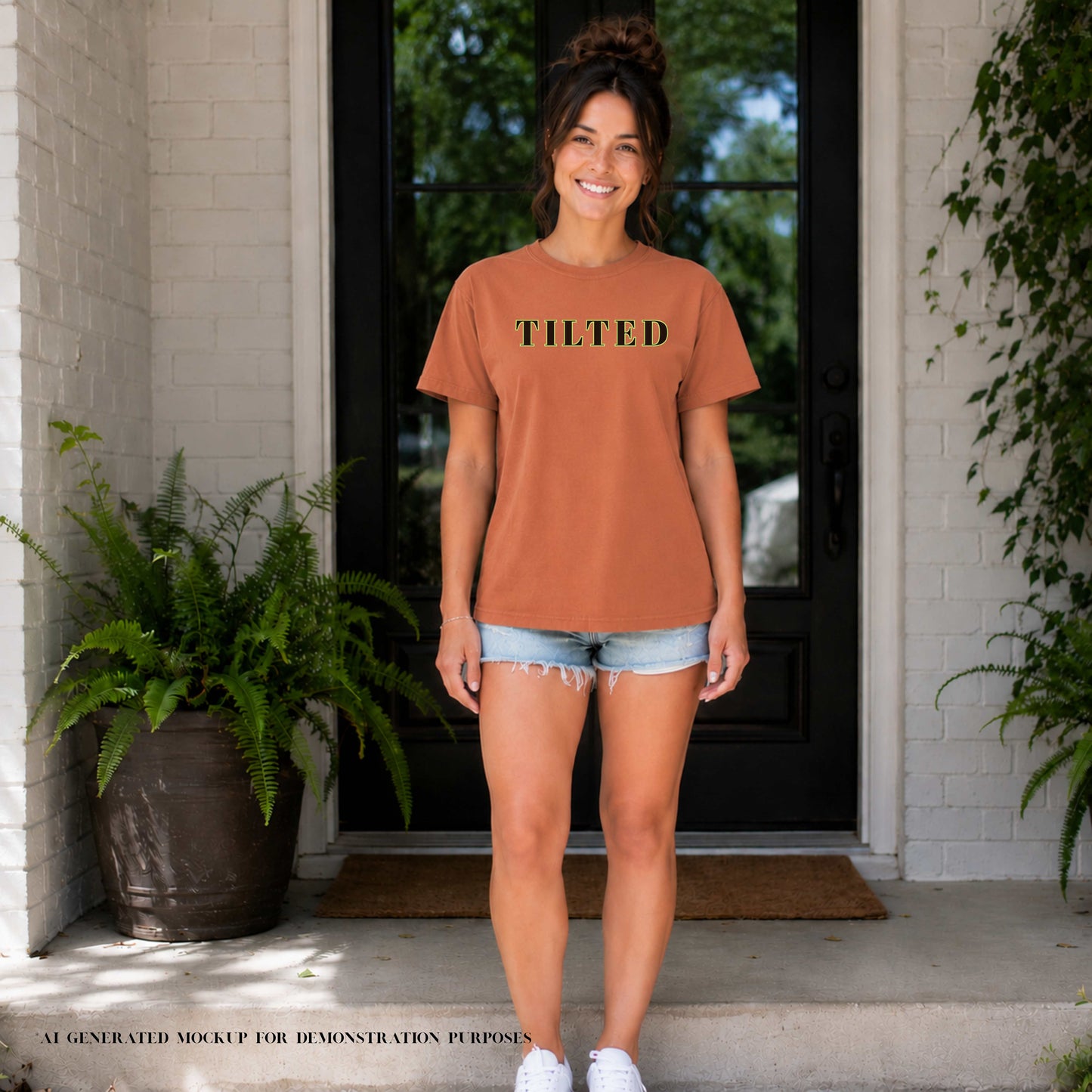 Tilted Graphic T-Shirt - Comfort Colors